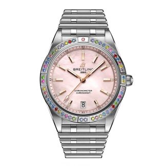 Breitling Chronomat Automatic 36 South Sea Pink Bransoleta ze stali nierdzewnej Zegarek damski G10380BB1K1G1