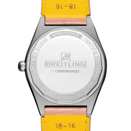 Breitling Chronomat Automatic 36 South Sea Różowy skórzany pasek damski zegarek G10380BB1K1P1 - obrazek 2
