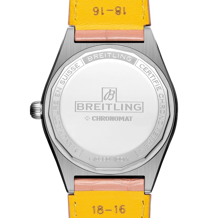 Breitling Chronomat Automatic 36 South Sea Różowy skórzany pasek damski zegarek G10380BB1K1P1 - obrazek 2