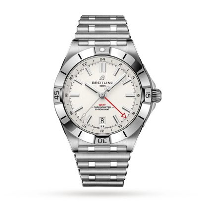 Breitling Chronomat Automatic GMT 40 Zegarek z białą tarczą A32398101A1A1