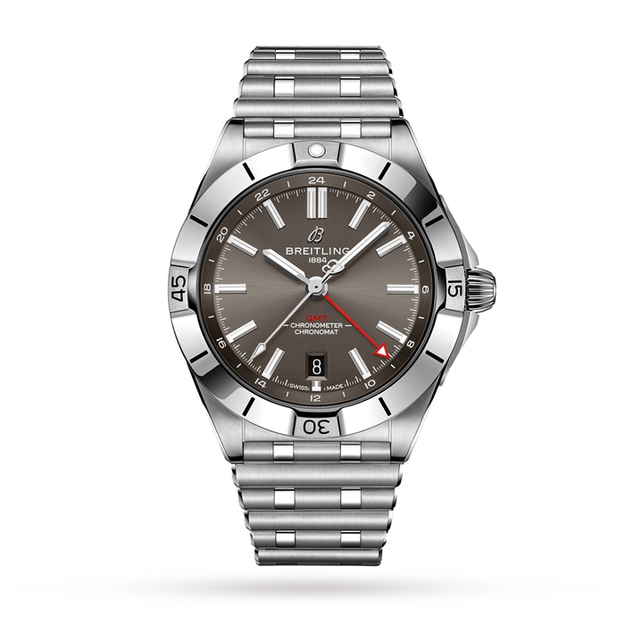 Breitling Chronomat Automatic GMT 40 Zegarek z szarą tarczą A32398101M1A1