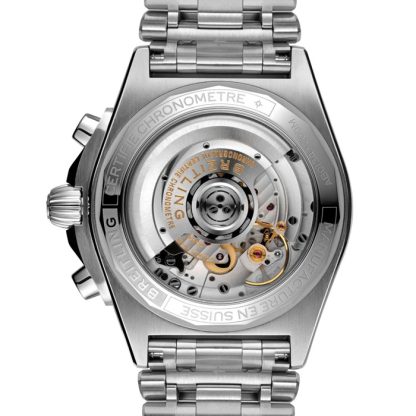 Breitling Chronomat B01 42 Niebieski zegarek ze stali nierdzewnej AB0134101C1A1 - obrazek 4