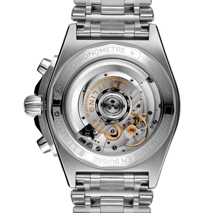 Breitling Chronomat B01 42 Niebieski zegarek ze stali nierdzewnej AB0134101C1A1 - obrazek 4
