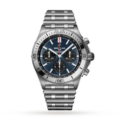 Breitling Chronomat B01 42 Niebieski zegarek ze stali nierdzewnej AB0134101C1A1