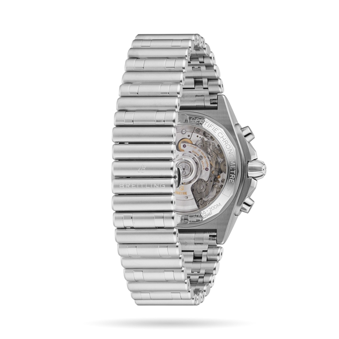 Breitling Chronomat B01 42 Zielony zegarek ze stali nierdzewnej AB0134101L1A1 - obrazek 3