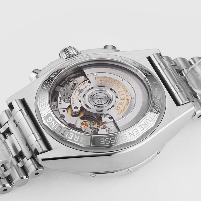 Breitling Chronomat B01 42 Zielony zegarek ze stali nierdzewnej AB0134101L1A1 - obrazek 4