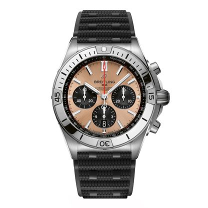 Breitling Chronomat B01 Chronograph 42mm Zegarek męski Guma miedziana AB0134101K1S1