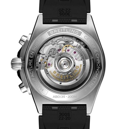 Breitling Chronomat B01 Chronograph 42mm Zegarek męski Niebieska guma PB0134101C1S2 - obrazek 2