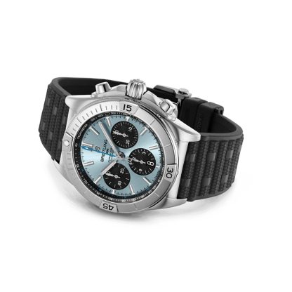Breitling Chronomat B01 Chronograph 42mm Zegarek męski Niebieska guma PB0134101C1S2 - obrazek 4