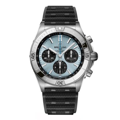 Breitling Chronomat B01 Chronograph 42mm Zegarek męski Niebieska guma PB0134101C1S2