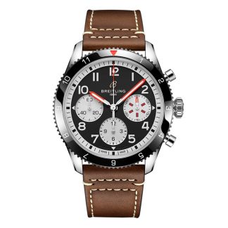 Breitling Classic AVI Chronograph 42 Mosquito Zegarek ze skórzanym paskiem Y233801A1B1X1