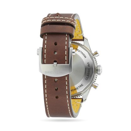 Breitling Classic AVI Chronograph 42 Mosquito Zegarek ze skórzanym paskiem Y233801A1B1X1 - obrazek 5