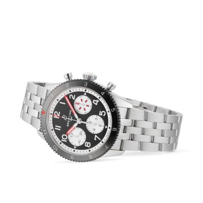 Breitling Classic AVI Chronograph 42 Mosquito Zegarek ze stali nierdzewnej Y233801A1B1A1 - obrazek 4