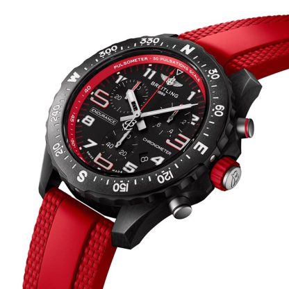 Breitling Endurance Pro 38mm Zegarek Unisex Czerwony Kauczuk X83310D91B2S1 - obrazek 3