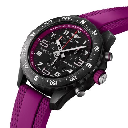 Breitling Endurance Pro 38mm Zegarek Unisex Fioletowy Kauczuk X83310F61B1S1 - obrazek 3