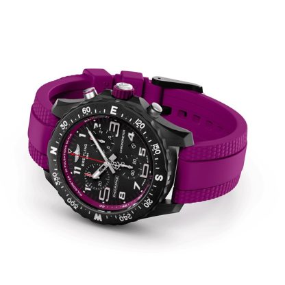 Breitling Endurance Pro 38mm Zegarek Unisex Fioletowy Kauczuk X83310F61B1S1 - obrazek 4