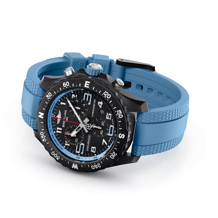 Breitling Endurance Pro 38mm Zegarek Unisex Niebieski Kauczuk X83310281B1S1 - obrazek 4