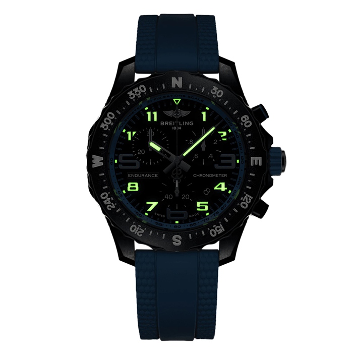 Breitling Endurance Pro 38mm Zegarek Unisex Niebieski Kauczuk X83310281B1S1 - obrazek 5
