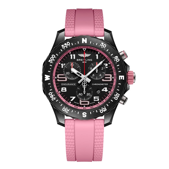 Breitling Endurance Pro 38mm Zegarek Unisex Różowa Guma X83310D41B1S1
