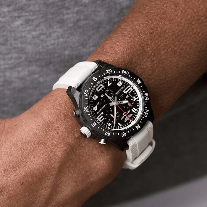 Breitling Endurance Pro 38mm Zegarek unisex Biały kauczuk X83310A71B1S1 - obrazek 5