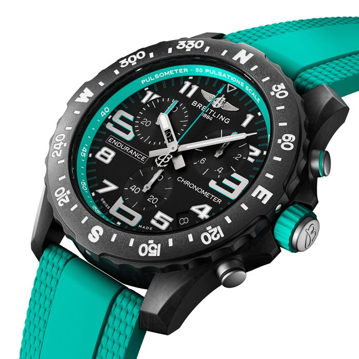 Breitling Endurance Pro 44mm Zegarek Unisex Turkusowy Zegarki Szwajcarskiej Grupy Ekskluzywne X823101L1B1S1 - obrazek 2