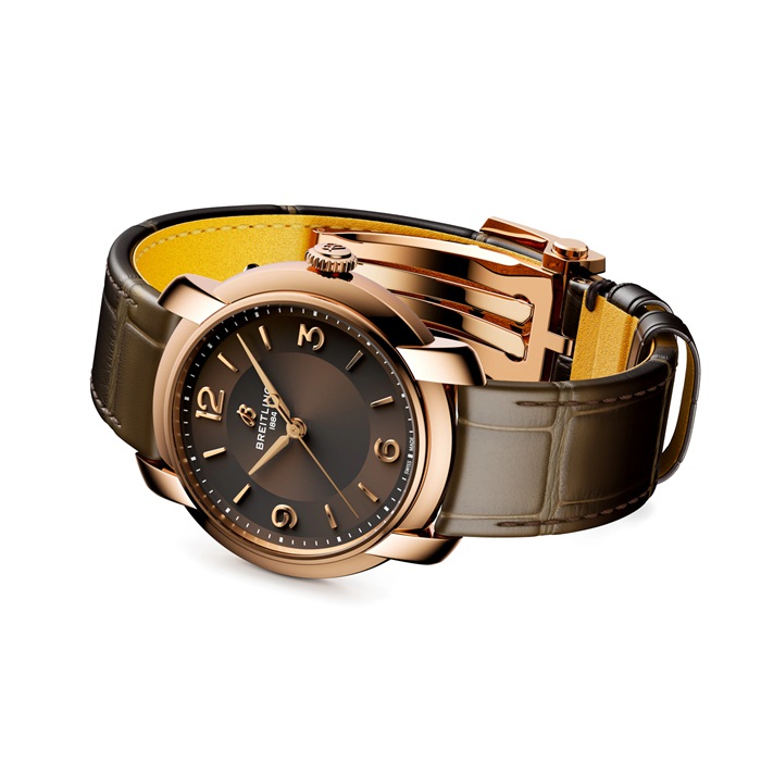 Breitling Lady Premier 36mm Zegarek damski brązowy R10310121Q1P1 - obrazek 3