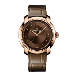 Breitling Lady Premier 36mm Zegarek damski brązowy R10310121Q1P1