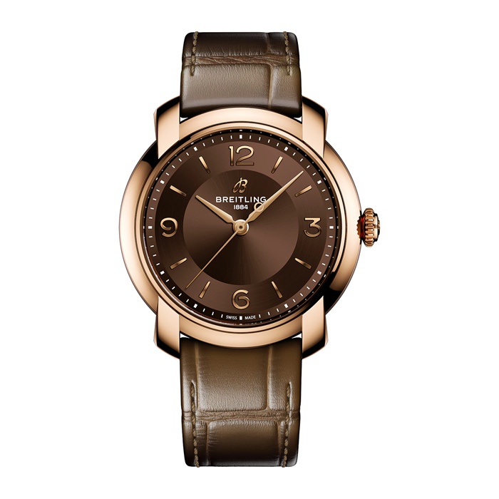 Breitling Lady Premier 36mm Zegarek damski brązowy R10310121Q1P1