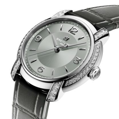 Breitling Lady Premier 36mm Zegarek damski szary A10310671M1P1 - obrazek 2