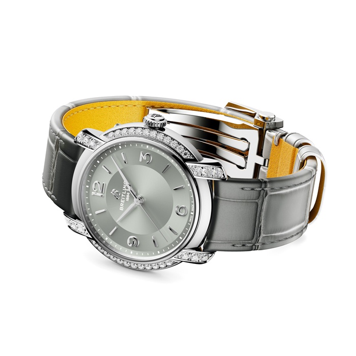 Breitling Lady Premier 36mm Zegarek damski szary A10310671M1P1 - obrazek 3