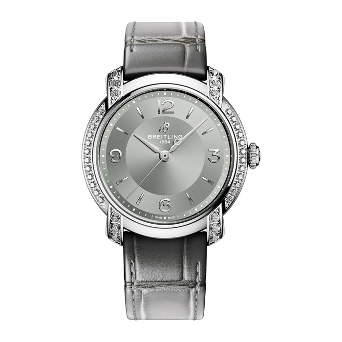Breitling Lady Premier 36mm Zegarek damski szary A10310671M1P1