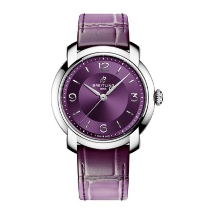 Breitling Lady Premier 36mm zegarek damski fioletowy A10310121Q1P1