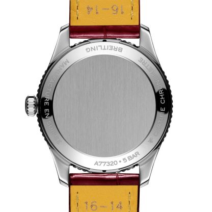 Breitling Navitimer 32mm Zegarek damski Biała masa perłowa Aligator A77320E61A2P2 - obrazek 2