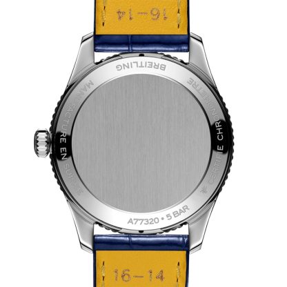 Breitling Navitimer 32mm Zegarek damski Niebieski Aligator z masy perłowej A77320171C1P1 - obrazek 2