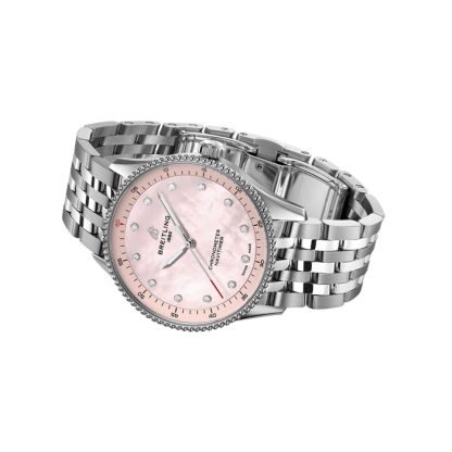 Breitling Navitimer 32mm Zegarek damski Różowa masa perłowa A77320D91K1A1 - obrazek 4