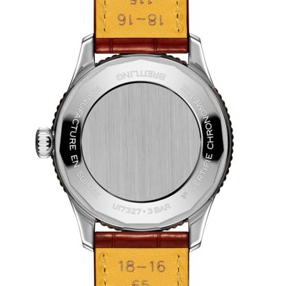 Breitling Navitimer 36mm Zegarek damski Biała masa perłowa Aligator U17327211A1P1 - obrazek 2