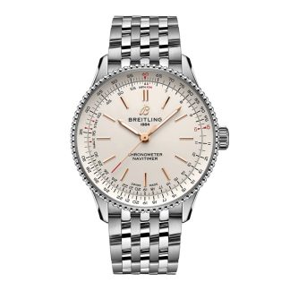 Breitling Navitimer 36mm Zegarek damski Srebrny A17327211G1A1