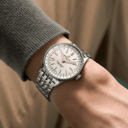 Breitling Navitimer 36mm Zegarek damski Srebrny A17327211G1A1 - obrazek 5