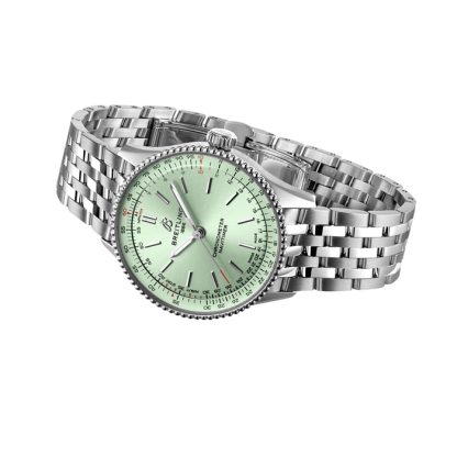 Breitling Navitimer 36mm Zegarek damski Zielony A17327361L1A1 - obrazek 4