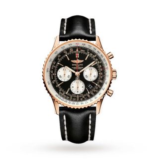 Breitling Navitimer Automatic 18ct Red Gold Leather Strap 43mm Zegarek męski RB012012/BA49 436X