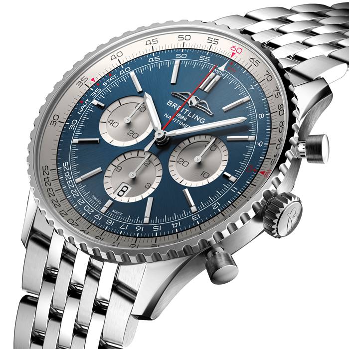 Breitling Navitimer B01 Chronograf 46 Zegarek ze stali nierdzewnej AB0137211C1A1 - obrazek 2
