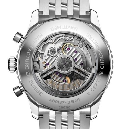 Breitling Navitimer B01 Chronograf 46 Zegarek ze stali nierdzewnej AB0137211C1A1 - obrazek 4