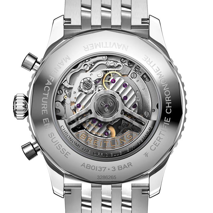 Breitling Navitimer B01 Chronograf 46 Zegarek ze stali nierdzewnej AB0137211C1A1 - obrazek 4