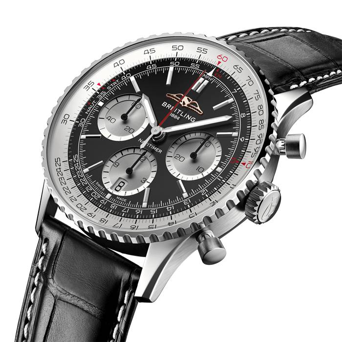 Breitling Navitimer B01 Chronograph 41mm Zegarek męski Czarny AB0139211B1P1 - obrazek 2