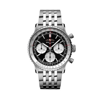 Breitling Navitimer B01 Chronograph 41mm Zegarek męski Czarny Stal nierdzewna AB0139211B1A1