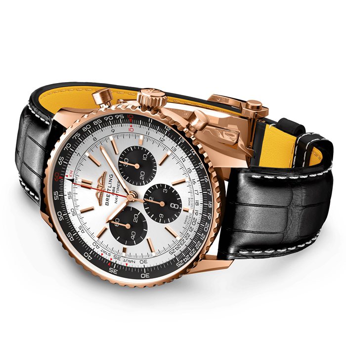 Breitling Navitimer B01 Chronograph 46 18-karatowy zegarek z czerwonego złota RB0137241G1P1 - obrazek 4