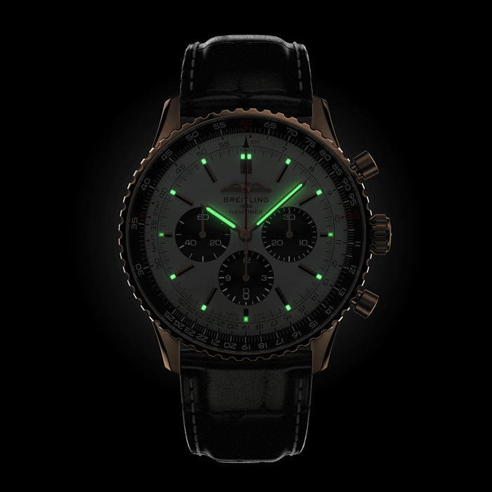 Breitling Navitimer B01 Chronograph 46 18-karatowy zegarek z czerwonego złota RB0137241G1P1 - obrazek 5