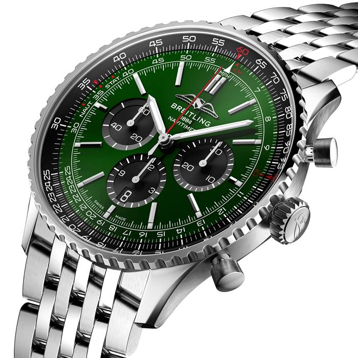 Breitling Navitimer B01 Chronograph 46 Zegarek ze stali nierdzewnej AB0137241L1A1 - obrazek 2