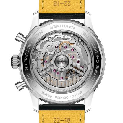 Breitling Navitimer B19 Chronograph Perpetual Calender 43mm Zegarek męski Niebieski aligator PB1920251C1P1 - obrazek 2