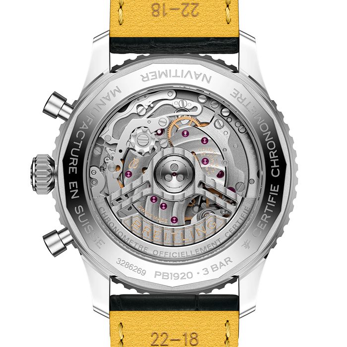 Breitling Navitimer B19 Chronograph Perpetual Calender 43mm Zegarek męski Niebieski aligator PB1920251C1P1 - obrazek 2